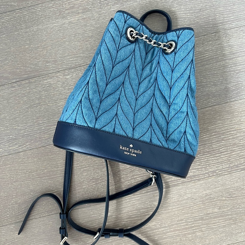 Kate Spade Briar Lane Quilted Denim Backpack Bag